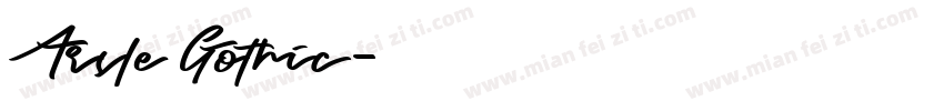 Arsle Gothic字体转换